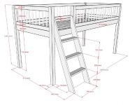 Halfhoogslaper 90 x 200 Forrest van Vipack - De Boomhut