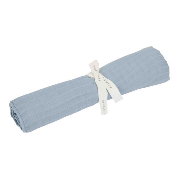 Swaddle pure denim blue little dutch