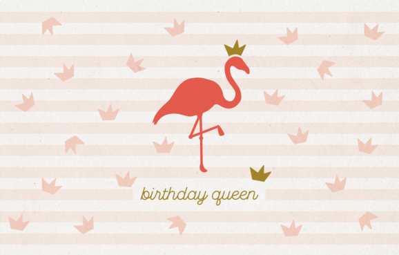Verjaardagskaart birthday queen leuke kaartjes