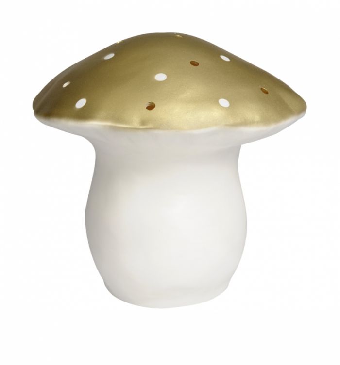 Lamp paddenstoel groot goud heico