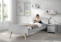 Bed 90 x 200 Cool Grey Kiddy van Vipack - De Boomhut