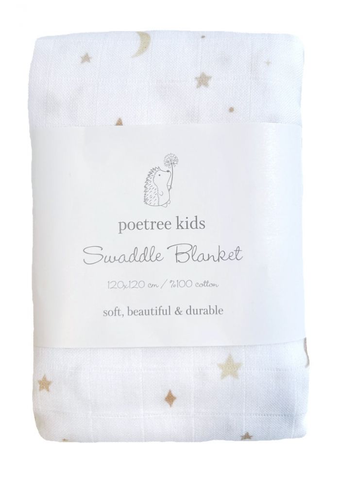 Swaddle moons and stars poetree kids