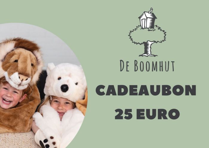 cadeaubon 25 euro De Boomhut