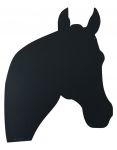 Magneetbord paard zwart wonderwall
