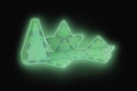 Bouwset magnetisch glow in the dark 16 stuks magna-tiles