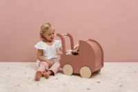 Poppenwagen roze little dutch