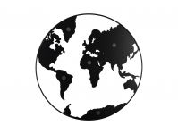 Memoboard black world map pt