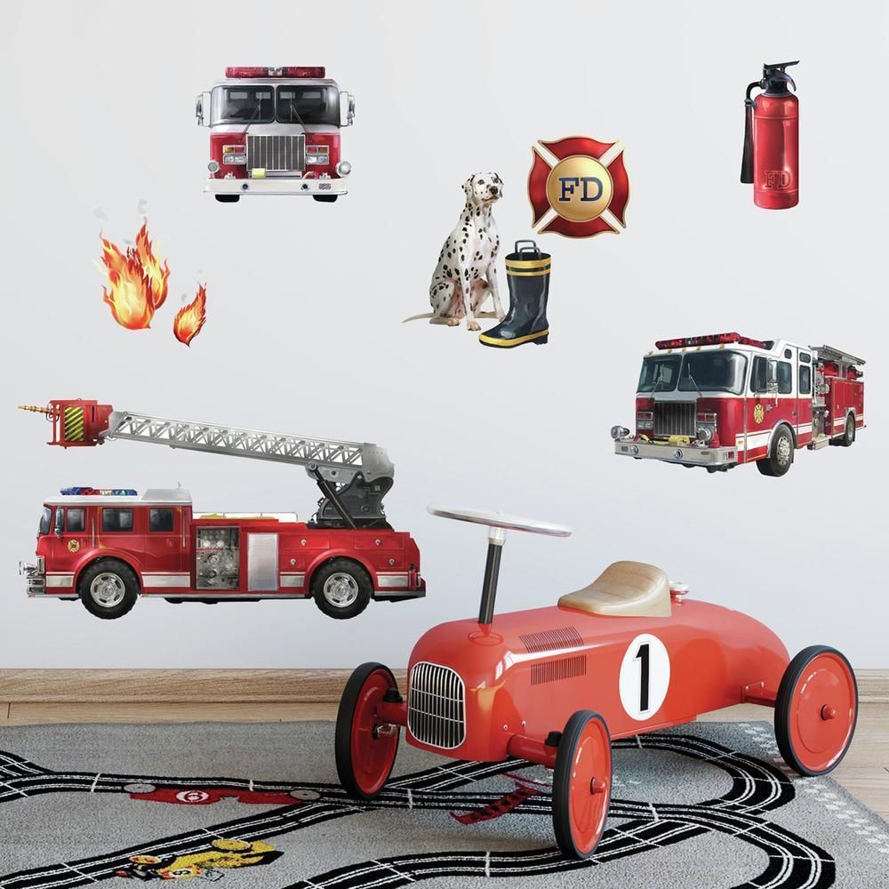 Muursticker Fire Brigade - my v.o.f. - De Boomhut