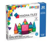 Bouwblokken magnetisch clear colors 32 stuks magna-tiles