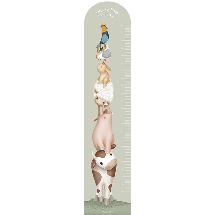 Muursticker groeimeter little farm little dutch