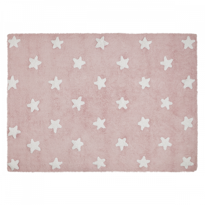 Tapijt Stars Pink White