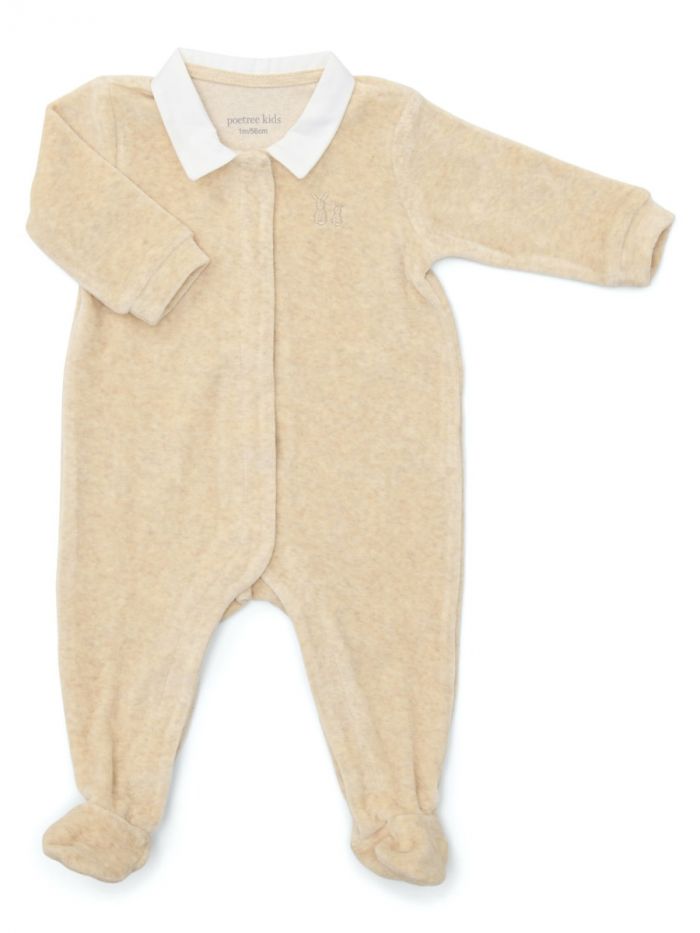 Babypakje velours sand poetree kids