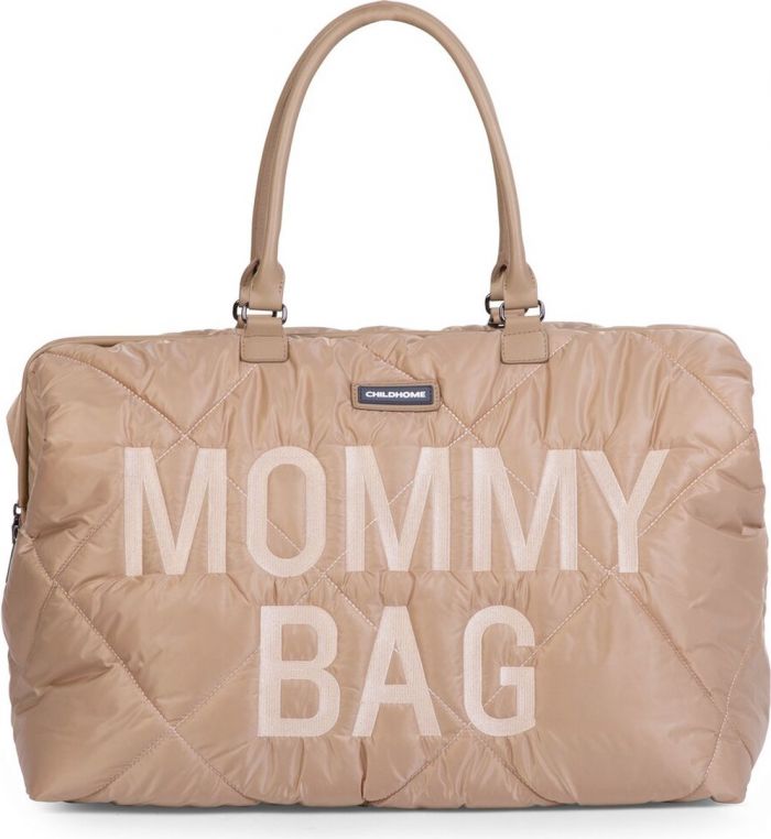 Mommy bag gewatteerd beige childhome