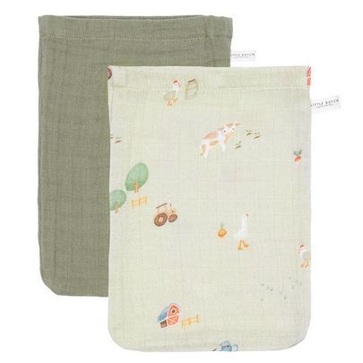 Washandjes little farm/olive little dutch