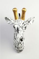Dierenkop Giraf Maddy Black & White Aniwall