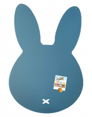 Magneetbord kinderkamer konijntje blauw wonderwall