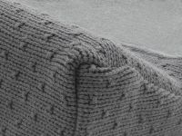 Aankleedkussenhoes bliss knit storm grey jollein