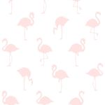 Behangpapier babykamer flamingo's lichtroze estahome