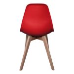 Rode stoel houten poten cmp paris