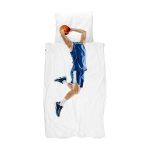 Snurk dekbedovertrek basketball star blauw 140x200