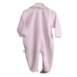 Babykleding baby gi roze velours