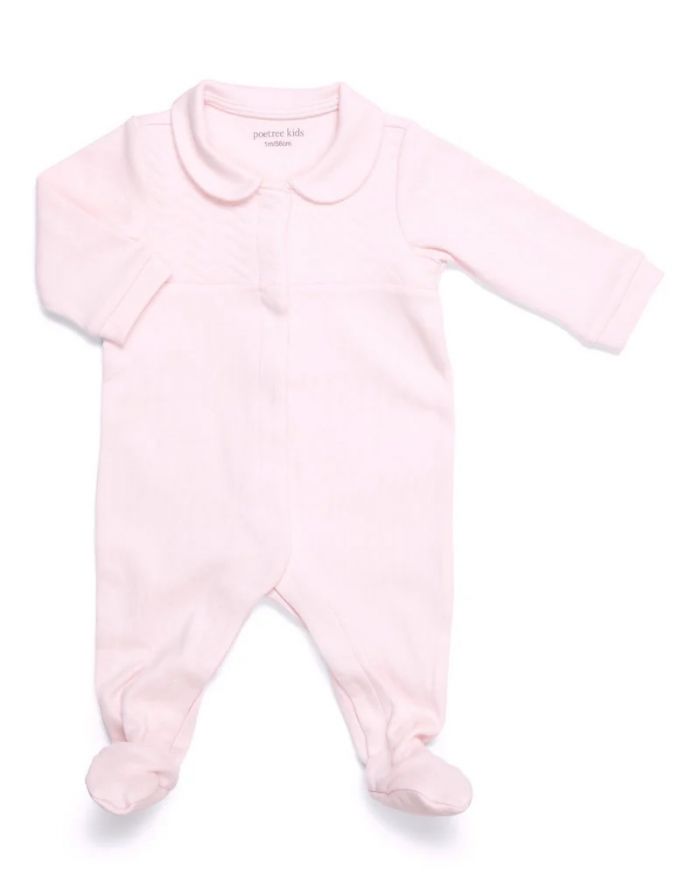 Kruippakje chevron light pink poetre kids