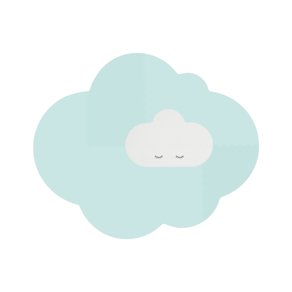 Speelmat head in the clouds groen