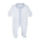 Kruippakje Summertime White & Blue Katoen 1M Baby Gi