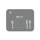 Placemat learning table setting antraciet noui noui