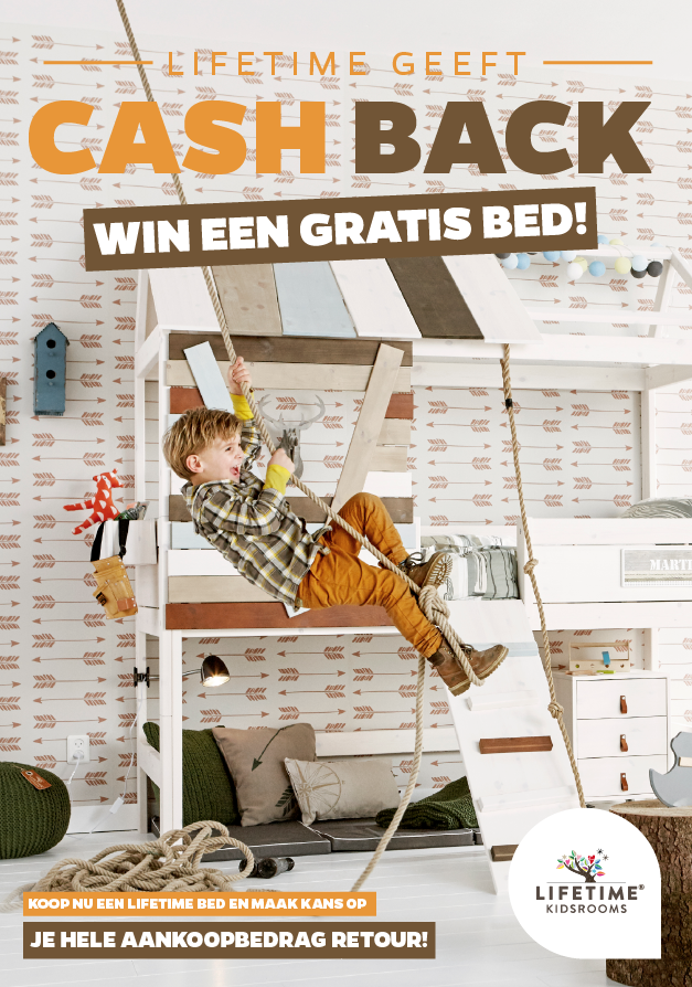 CASH BACK actie van Lifetime!